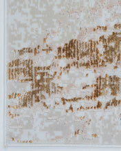Cargar imagen en el visor de la galería, TAPETE BEIGE DORADO FIORA T2378
