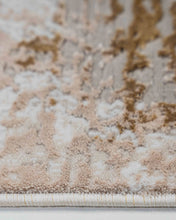 Cargar imagen en el visor de la galería, TAPETE BEIGE DORADO FIORA T2376
