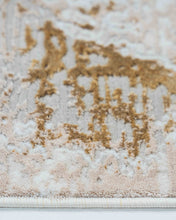Cargar imagen en el visor de la galería, TAPETE BEIGE DORADO FIORA T2378
