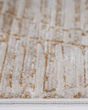 Cargar imagen en el visor de la galería, TAPETE BEIGE DORADO FIORA T2382
